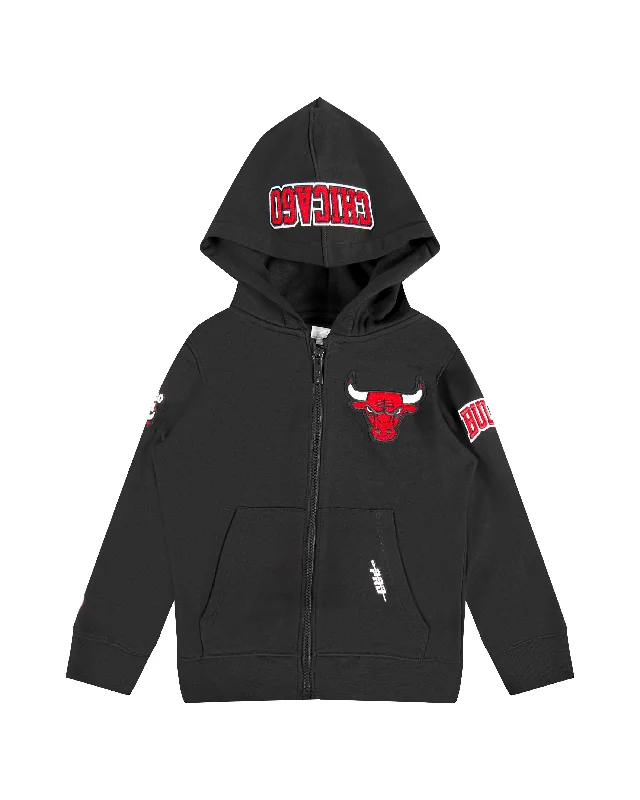 NBA CHICAGO BULLS CLASSIC TODDLER BOYS FLC PO HOODIE (BLACK)