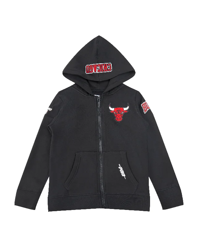 NBA CHICAGO BULLS CLASSIC TODDLER BOYS FLC FZ HOODIE (BLACK)