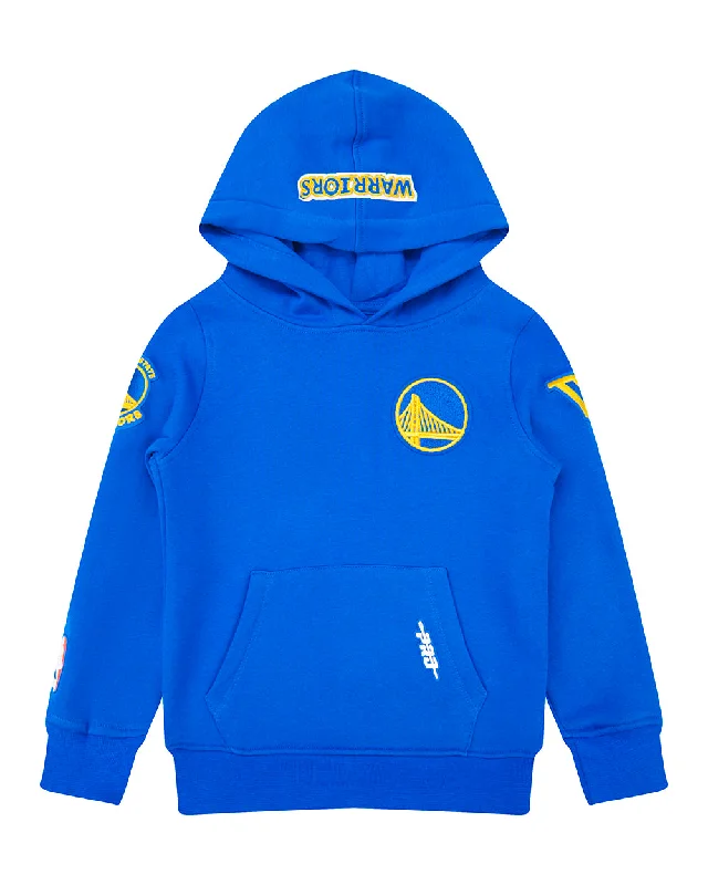 NBA GOLDEN STATE WARRIORS CLASSIC TODDLER BOYS FLC PO HOODIE (ROYAL BLUE)