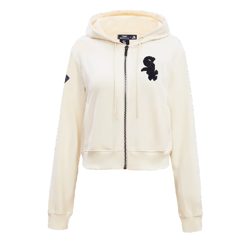 MLB CHICAGO WHITE SOX TRIPLE TONAL WOMEN'S DK FZ PO HOODIE (EGGSHELL)