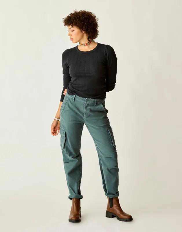 Nina Cargo Pant: Slate