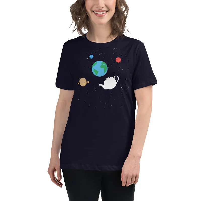 Russell's Teapot Floating in Space - Women's T-Shirt