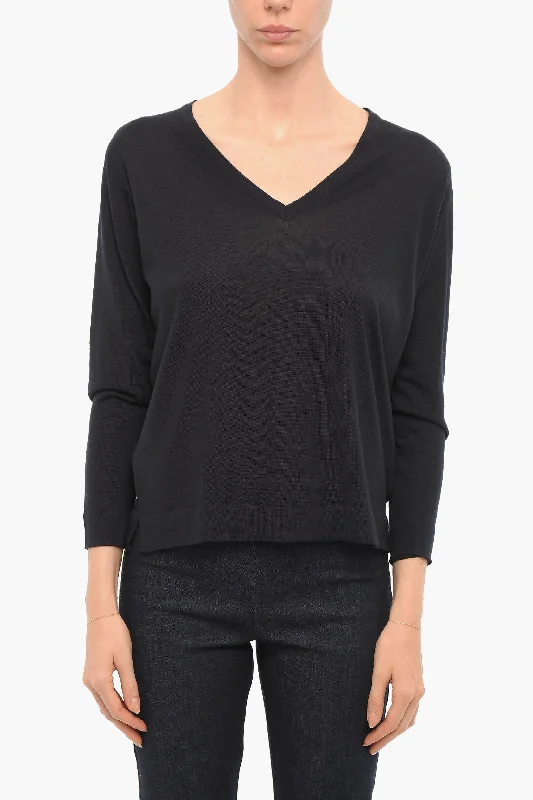 Drumohr Merinos Wool Lightweight V-Neck Sweater