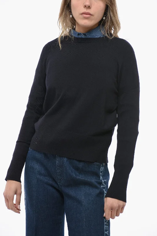 Max Mara LEISURE Virgin Wool CAVALLO Crew-Neck Sweater