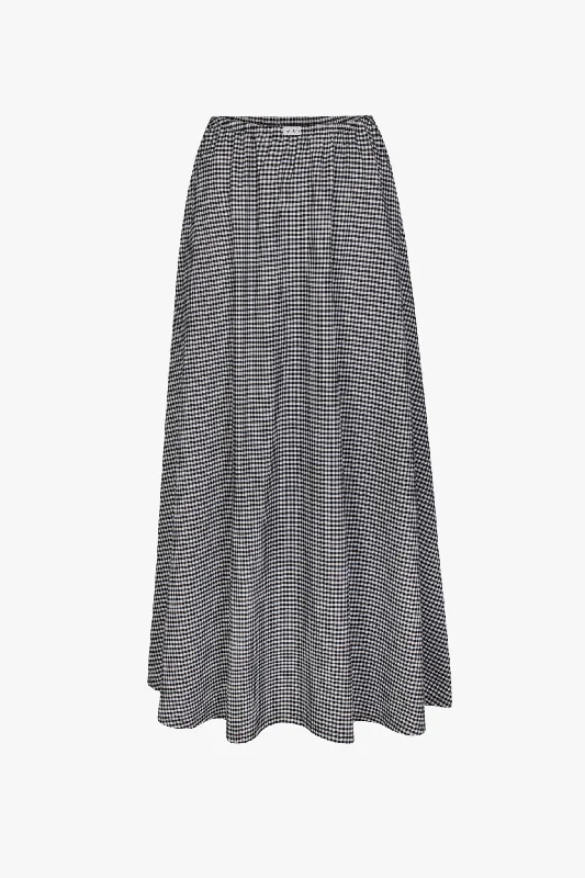 DREAM SKIRT IN BLACK GINGHAM