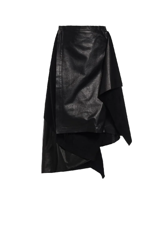 LIGHT SERGE PANELED SKIRT