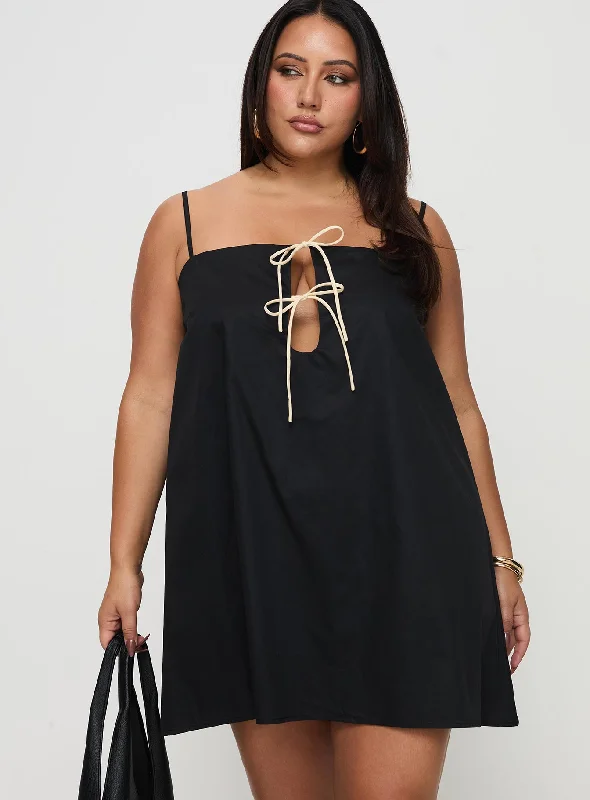 Belong Together Mini Dress Black Curve