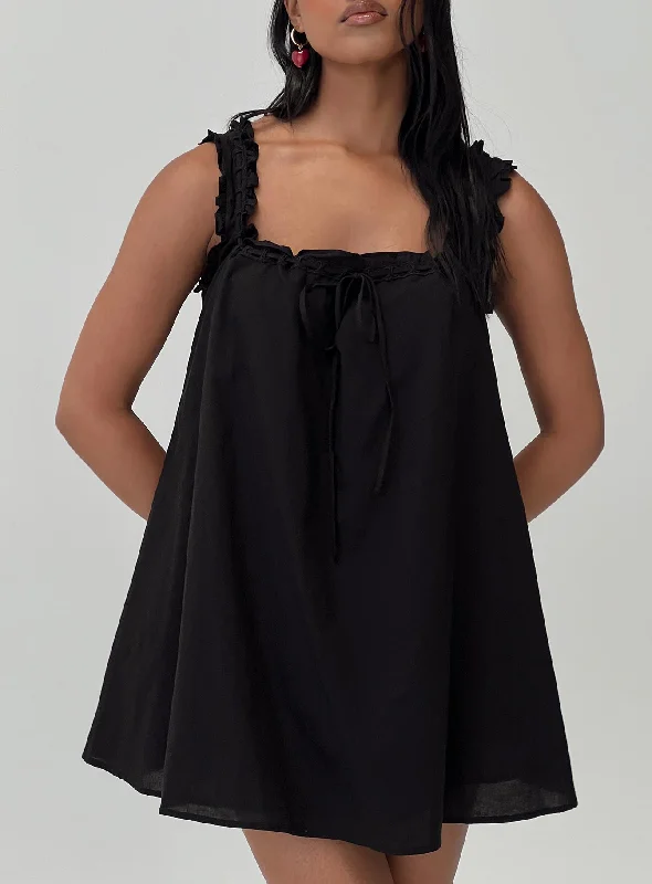 Swing Mini Dress Black