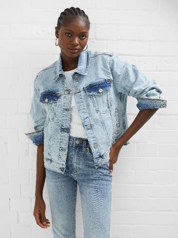 Denim Stretch Trucker Jacket