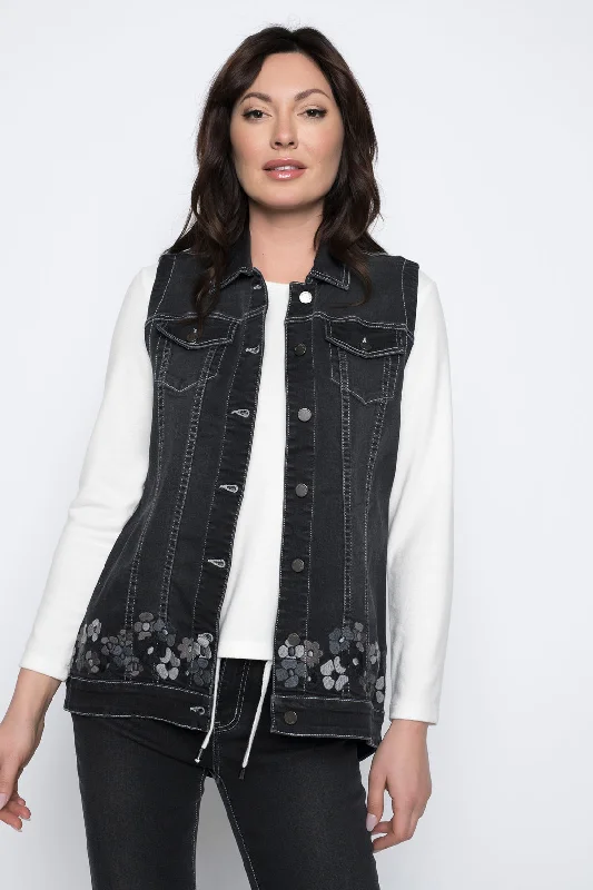 High-Low Hem Denim Jacket