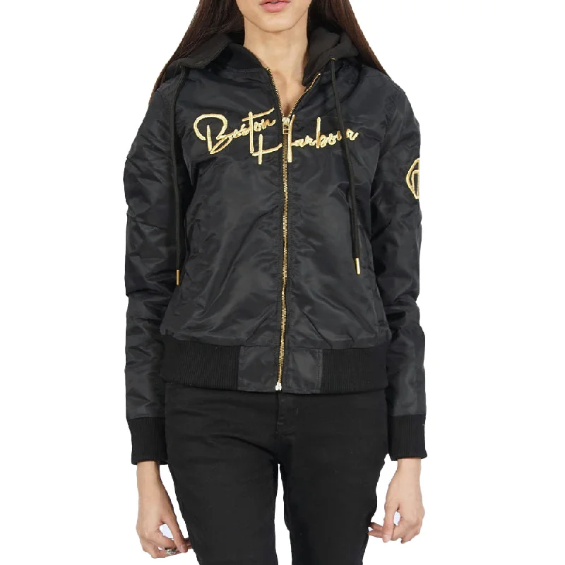 Ibiza Hooded Black Jacket