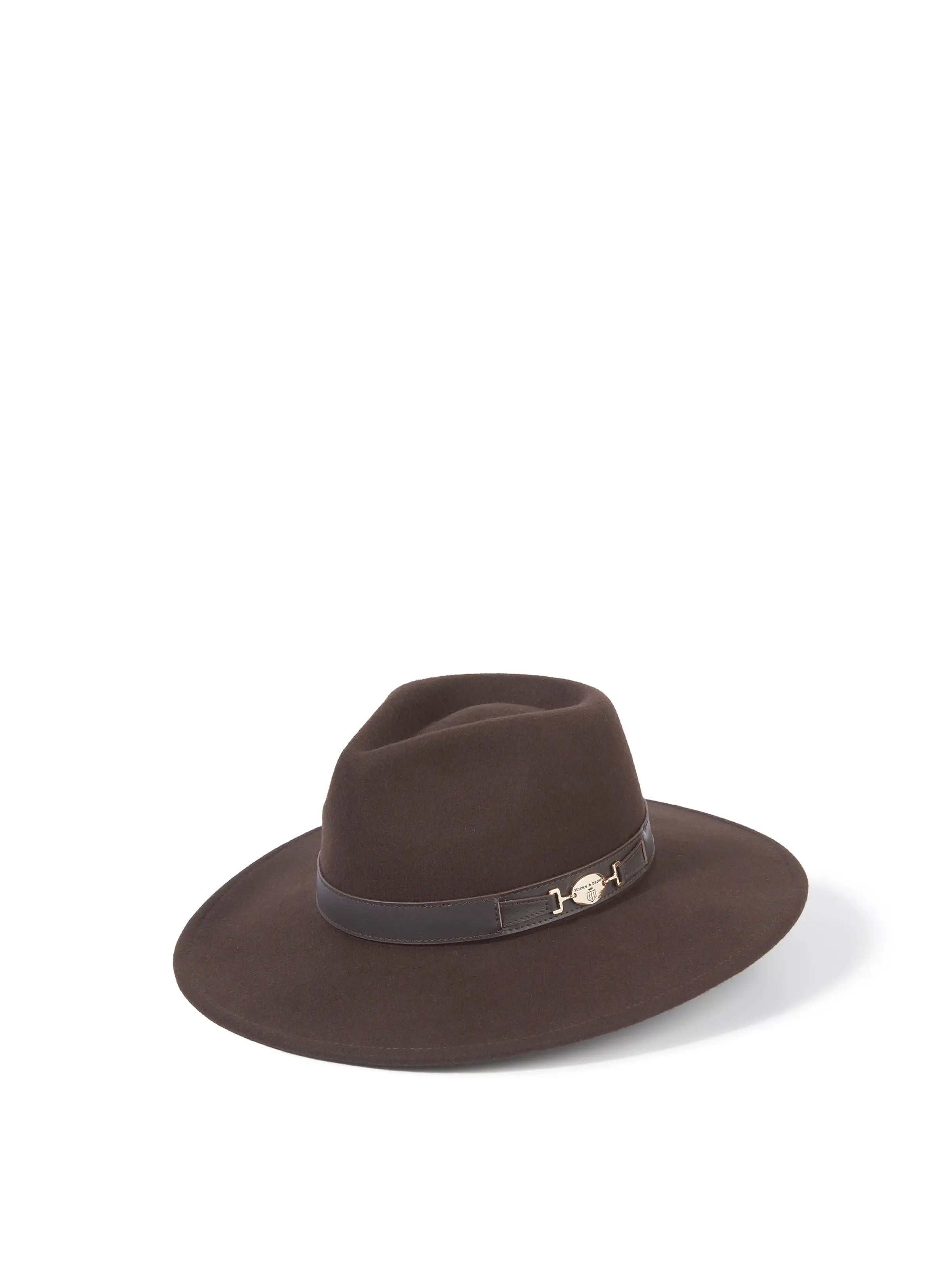 Hicks & Brown Halesworth - Wool Fedora Brown