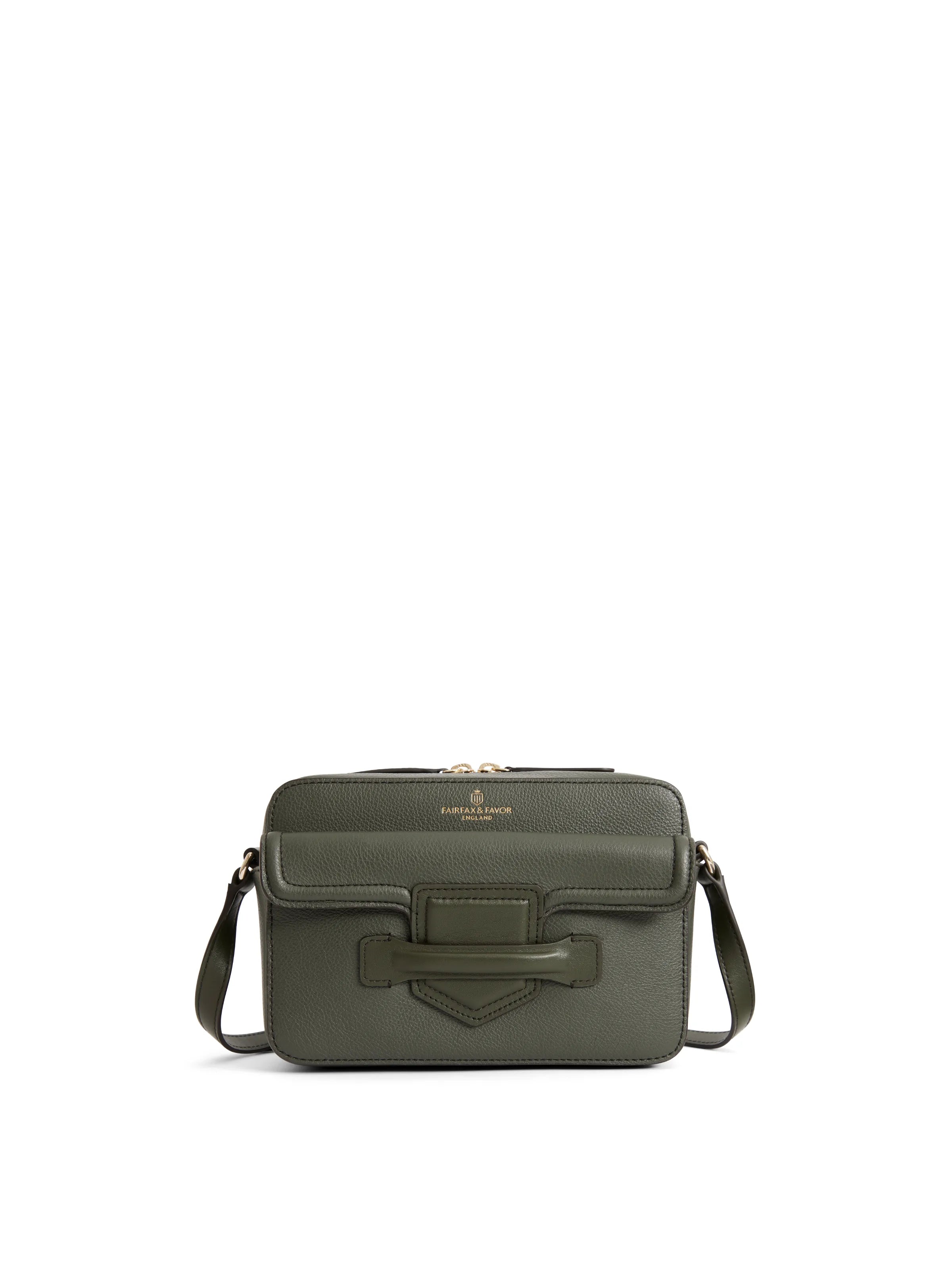 Massingham Cross Body Bag - Moss Green Leather