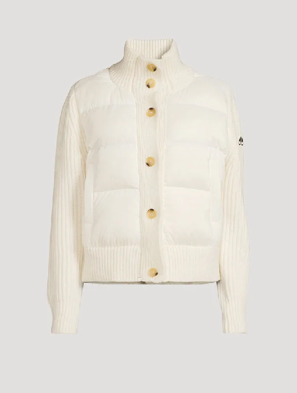 Tugela Wool-Blend Down Puffer Jacket Plaster